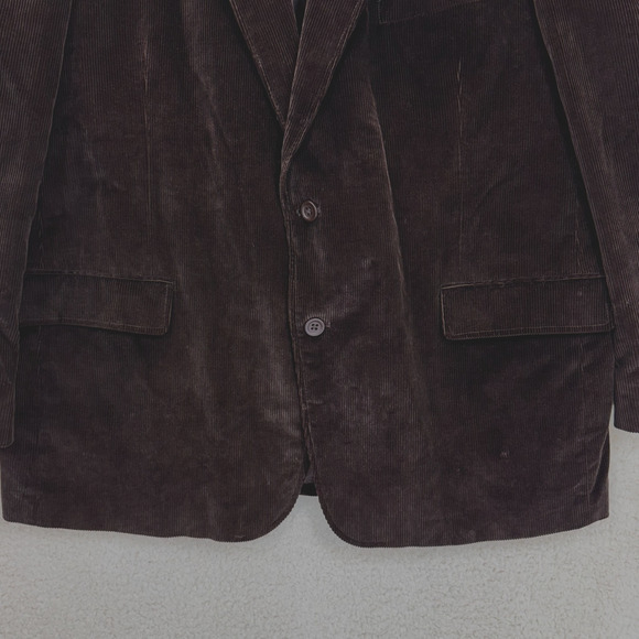 Stafford Men Sze 48R Brown Classic Fit Corduroy Blazer Sport Coat Casual Jacket - Picture 11 of 14